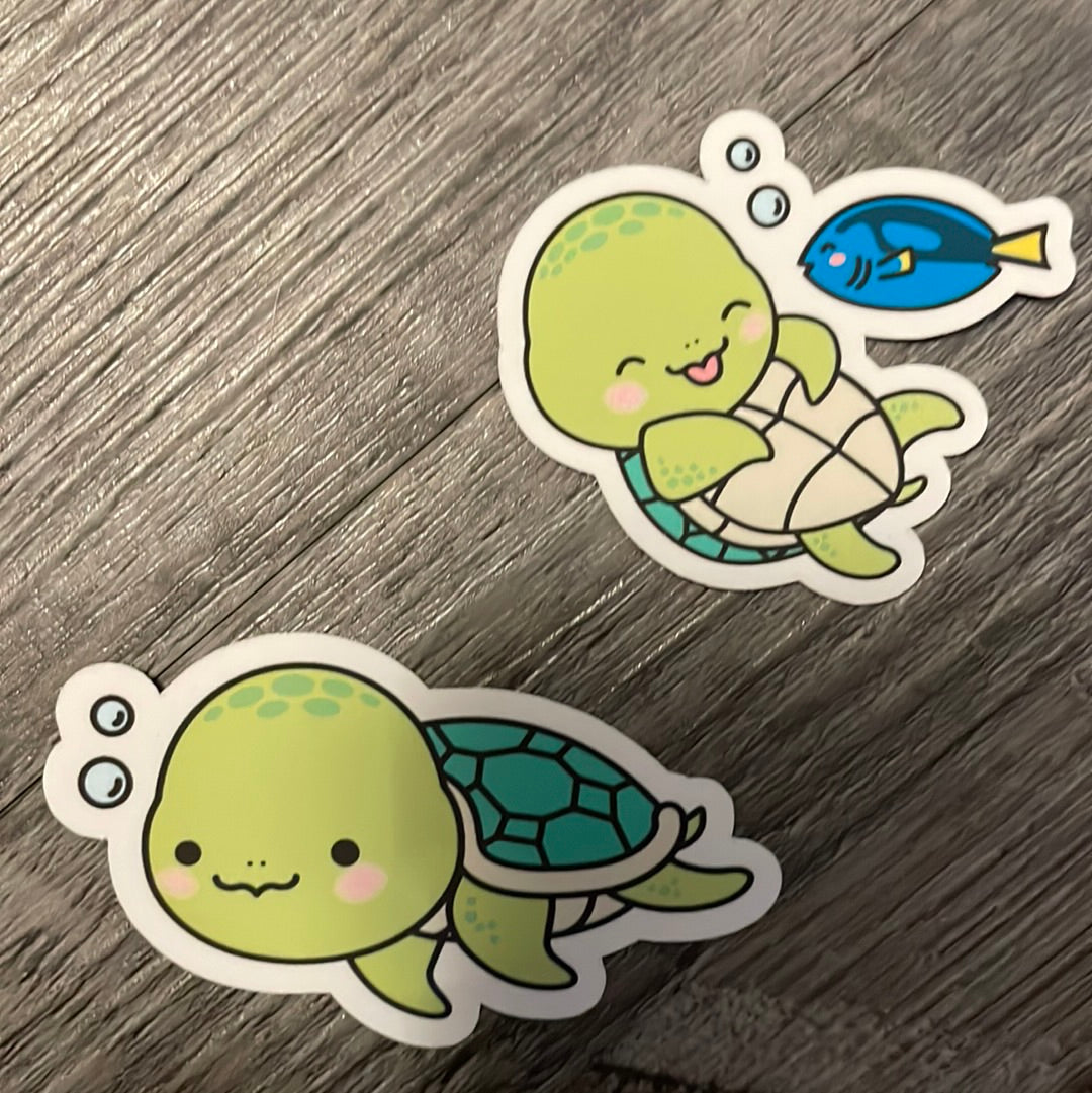 Cute kawaii turtles!