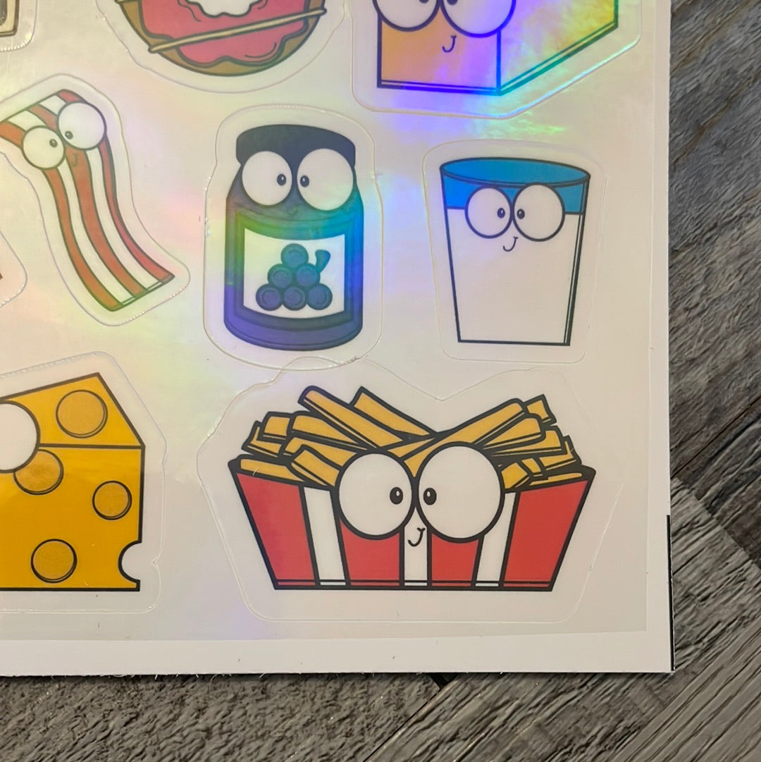 Cute food sticker sheet!