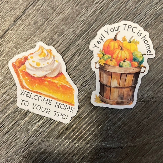 TPC homecoming fall stickers!