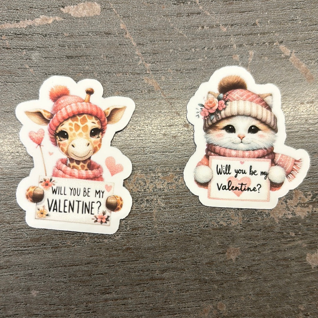 Will you be my valentine? Animals!