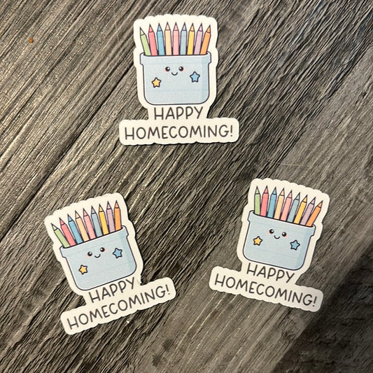 Happy Homecoming crayons!