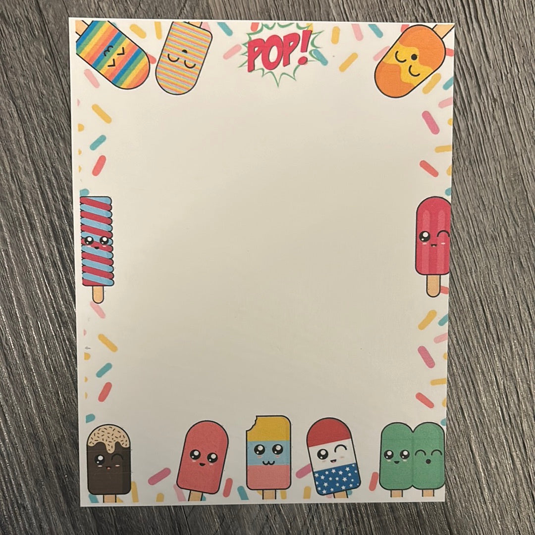 Popsicle stationary!