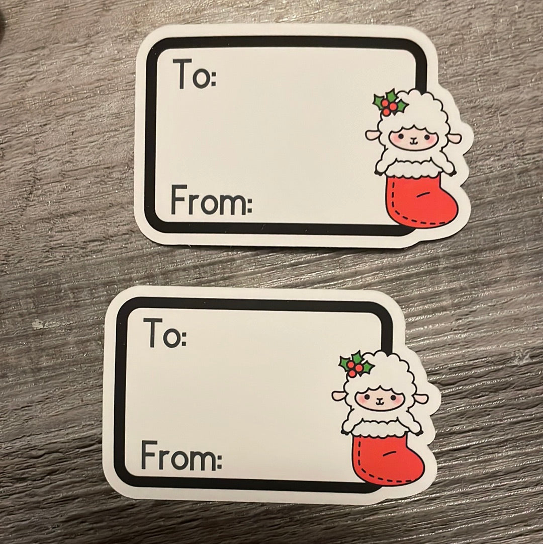 Llama xmas gift tags!