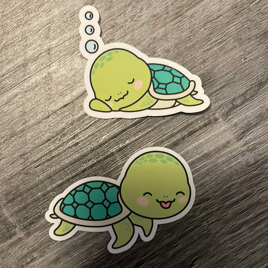 Cute kawaii turtles!