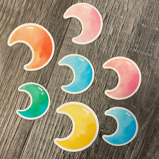 Watercolor MOONS!!