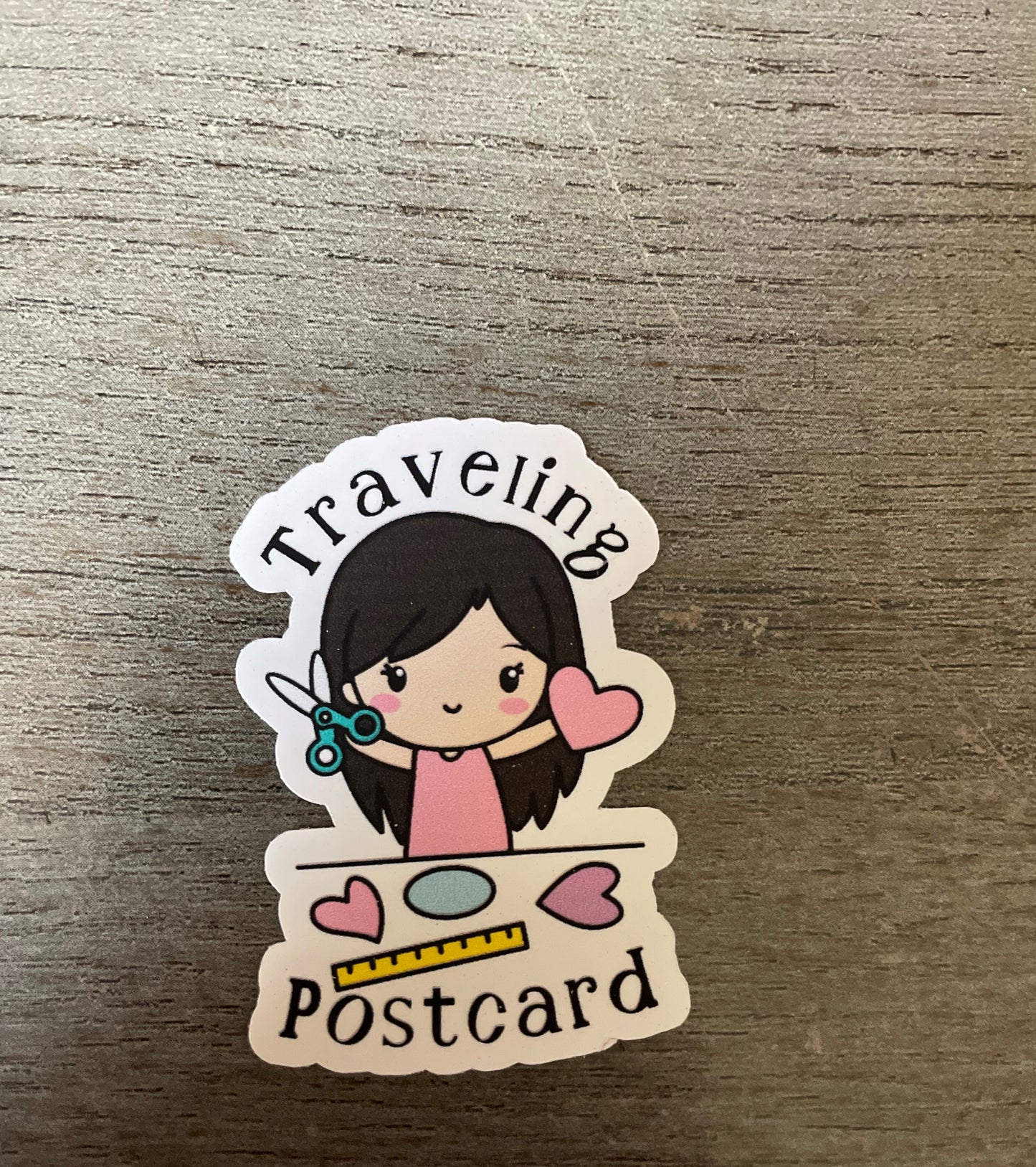 Traveling Postcard sticker